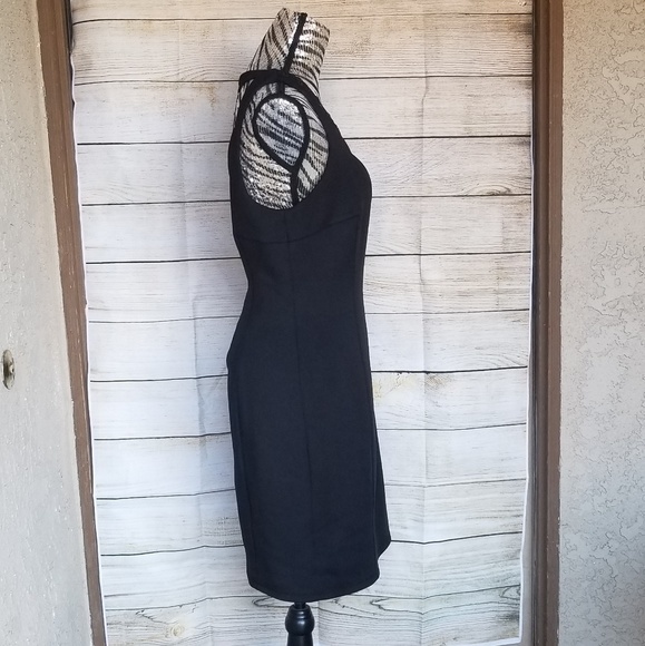 Guess- black studded bodycon cutout dress size 14 - Picture 4 of 8